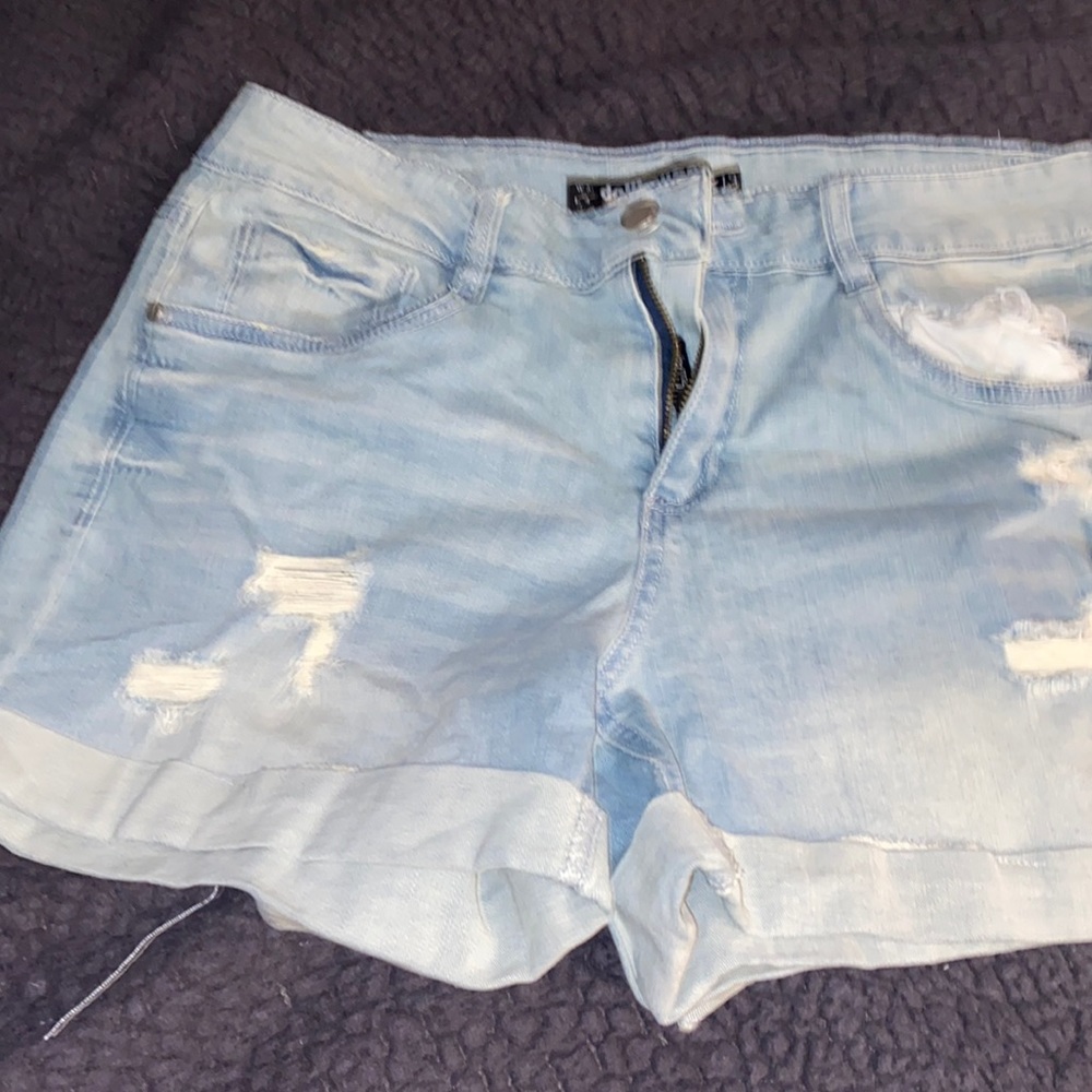 Blue jean shorts